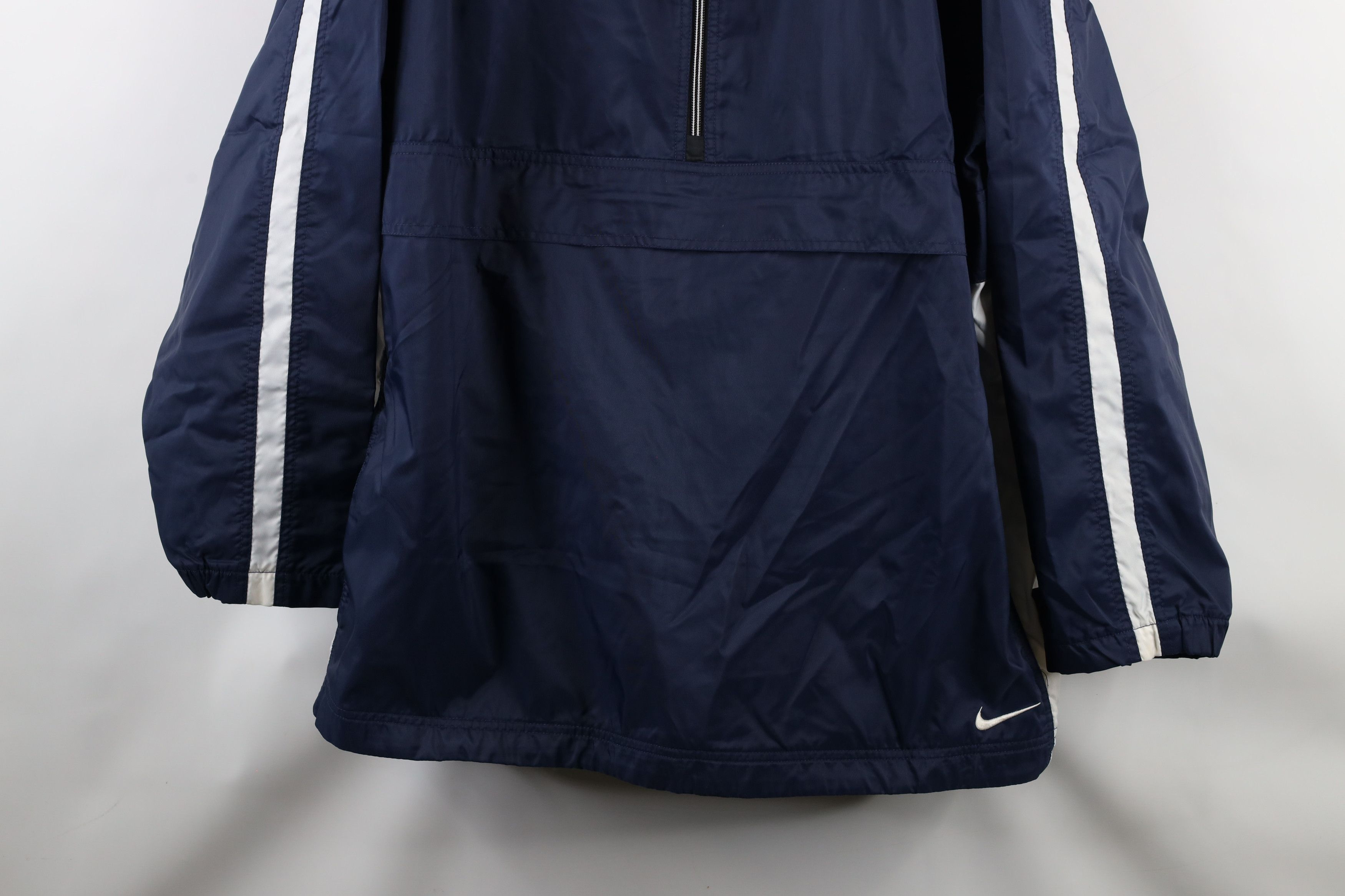 Nike × Vintage Vintage 90s Nike Mini Swoosh Hooded Pullover Anorak Jacket Size US XXL / EU 58 / 5 - 3 Thumbnail