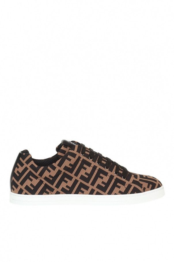 Fendi os11x0824 Motif Sneakers in Brown/Black Size US 10 / EU 43 - 1 Thumbnail