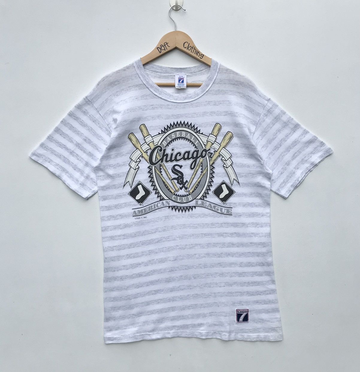 Logo 7 × MLB × Vintage Vintage 90s Chicago White Sox MLB Stripe Shirt Logo 7 Size US M / EU 48-50 / 2 - 1 Thumbnail