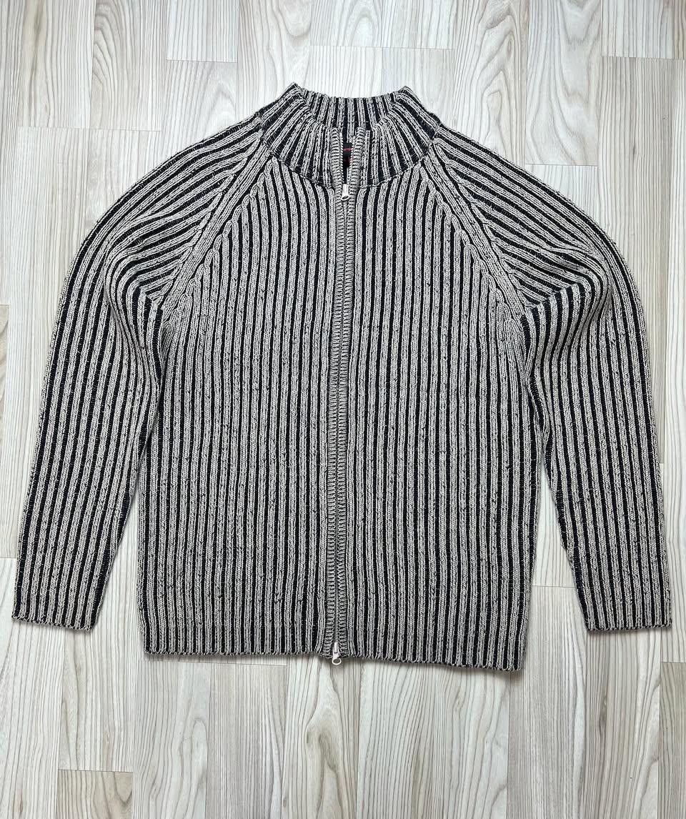 Japanese Brand Vintage ribbed Knit washed sweater 🔥 Size US L / EU 52-54 / 3 - 2 Thumbnail