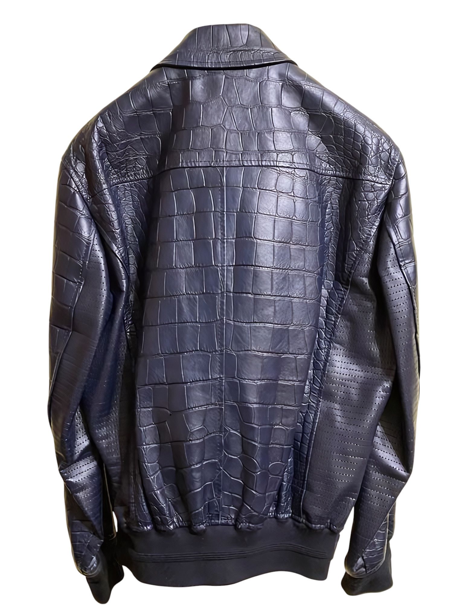 Dolce & Gabbana REAL AMERICAN ALLIGATOR LEATHER JACKET Size US M / EU 48-50 / 2 - 3 Thumbnail