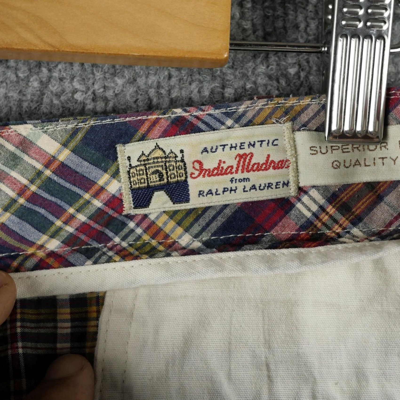 Polo Ralph Lauren Polo Ralph Lauren Shorts Mens 38 Madras Plaid Cotton Chino Preppy Casual Size US M / EU 48-50 / 2 - 4 Thumbnail