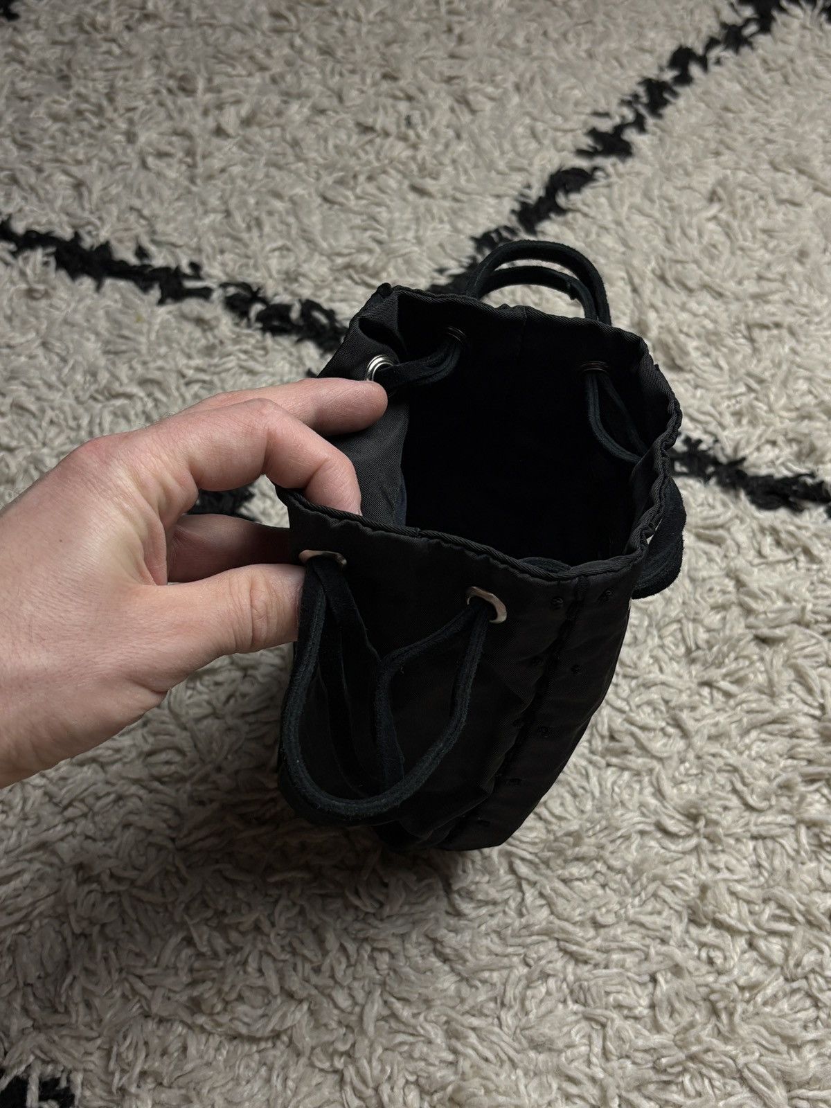 Prada Prada Vintage Mini Drawstring Bucket Bag Size ONE SIZE - 7 Thumbnail