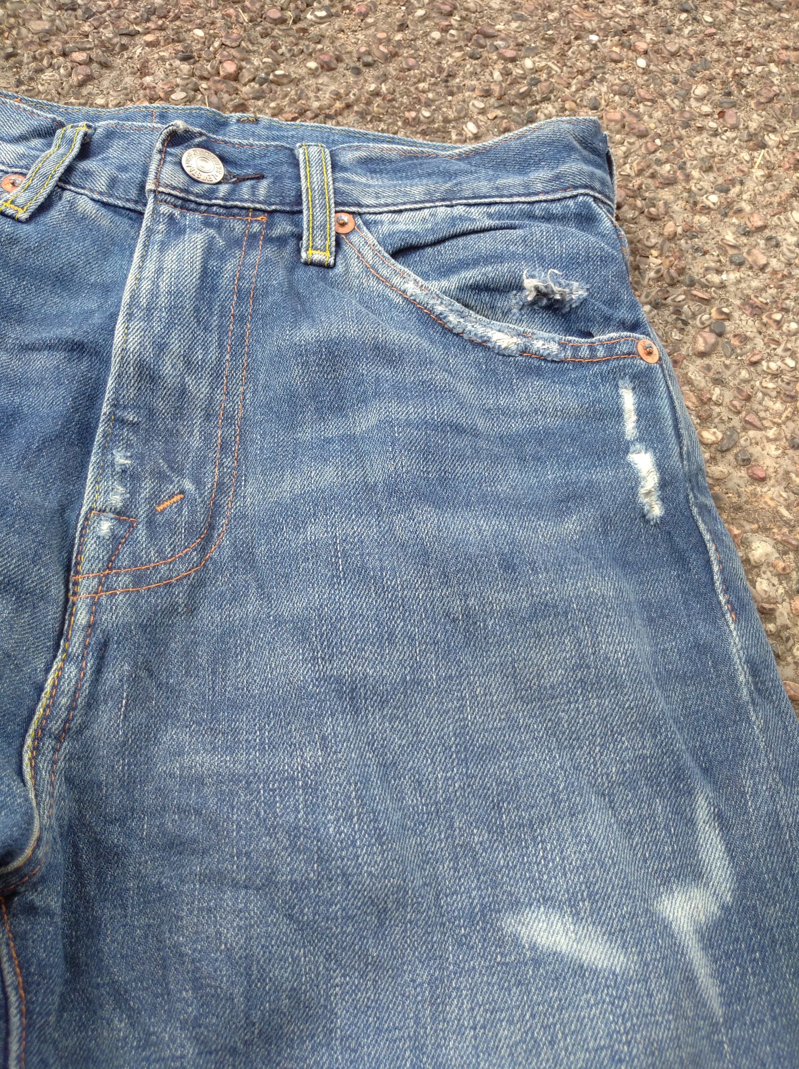 Levi's × Levi's Vintage Clothing Levi's 701 selvedge jeans big E distressed Size US 26 / EU 42 - 7 Thumbnail