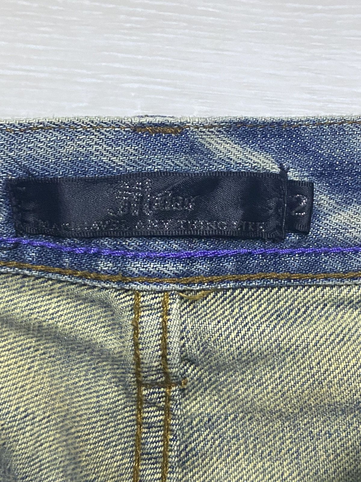 Number (N)ine Vintage Japanese Brand Midas Mud Wash Baggy Wide Leg Size US 32 / EU 48 - 19 Thumbnail