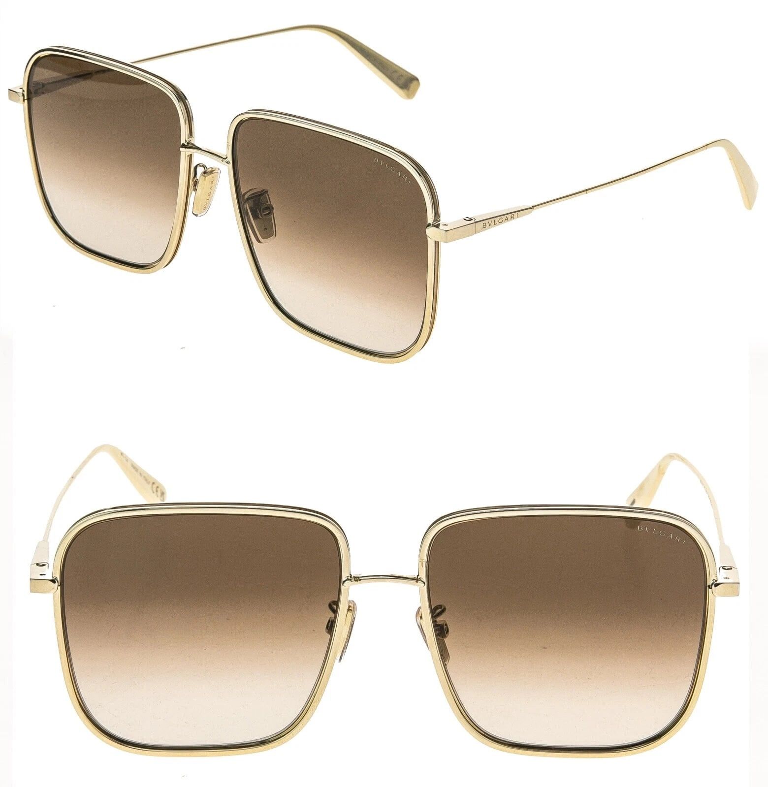 Bvlgari BVLGARI 40016 B.zero1 BV40016U Gold Brown Oversized 33F Size ONE SIZE - 1 Thumbnail
