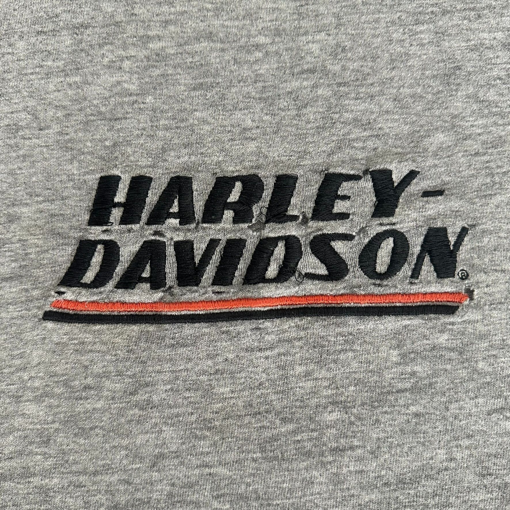 Harley Davidson Vintage Y2K Harley Davidson Spell Out T-Shirt Embroidered Mi Size US XL / EU 56 / 4 - 2 Thumbnail