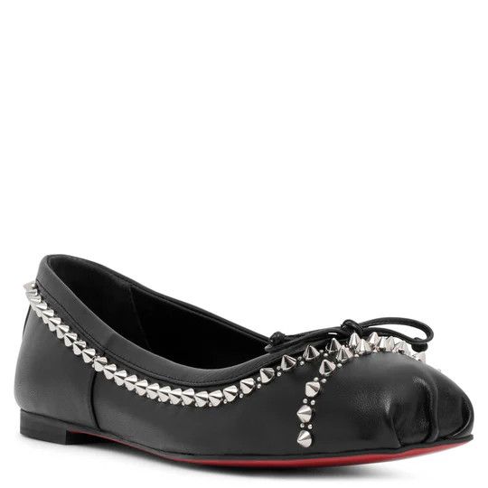 Christian Louboutin o1s1wg110924 Mamadrague Flats in Black Size US 7 / IT 37 - 2 Thumbnail