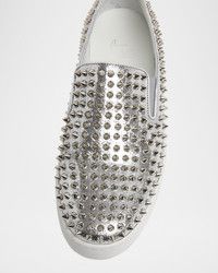 Christian Louboutin o1bcso1str0326 Loofer In Gray Size US 12 / EU 45 - 3 Thumbnail