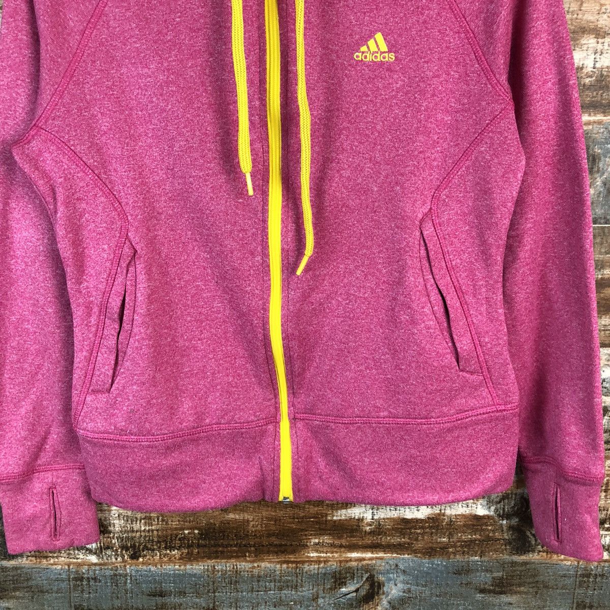 Adidas Adidas Pink Hoodie #A958 Size L / US 10 / IT 46 - 6 Thumbnail