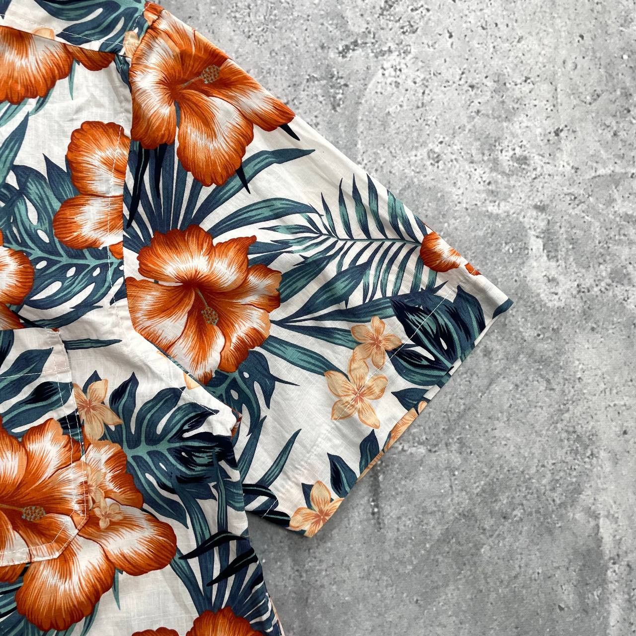 Penfield Penfield Hawaiian Short Sleeve Shirt White/ Orange/ Green M Size US M / EU 48-50 / 2 - 8 Thumbnail