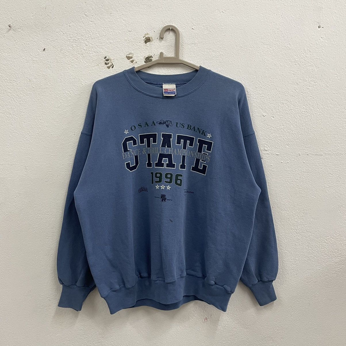 Vintage 🔥Vintage 1996 OSAA USA Bank Big Logo Sweatshirts Size US L / EU 52-54 / 3 - 1 Thumbnail