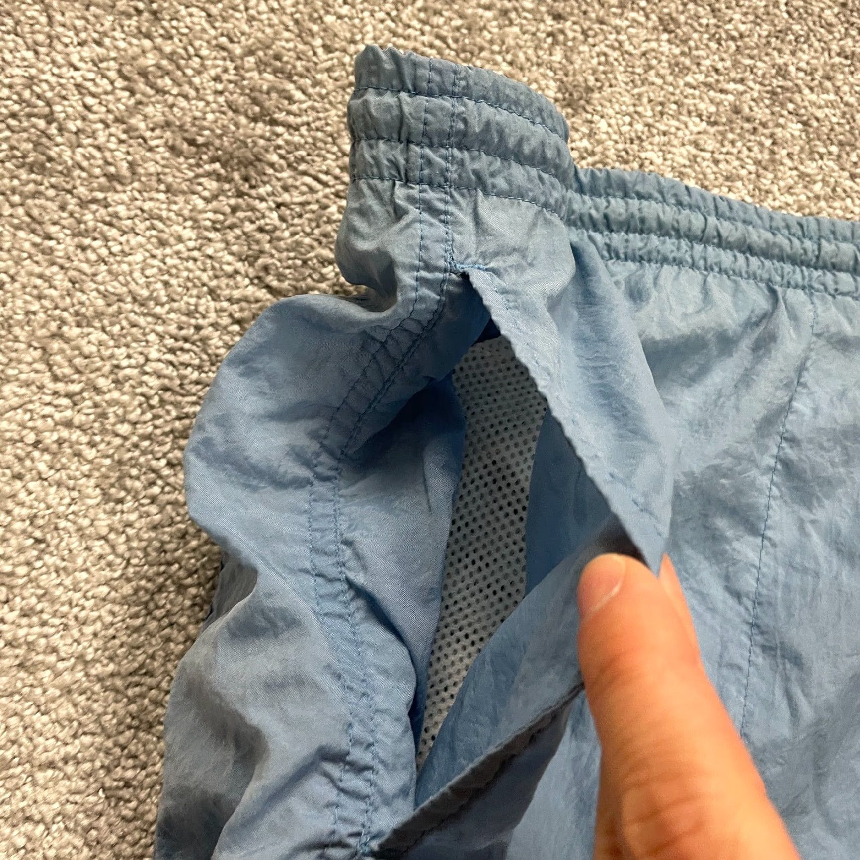 Vintage Columbia Water Shorts Mens XL Blue Elastic Waist Pockets Nylon Swimming Trunks Size US 36 / EU 52 - 5 Thumbnail