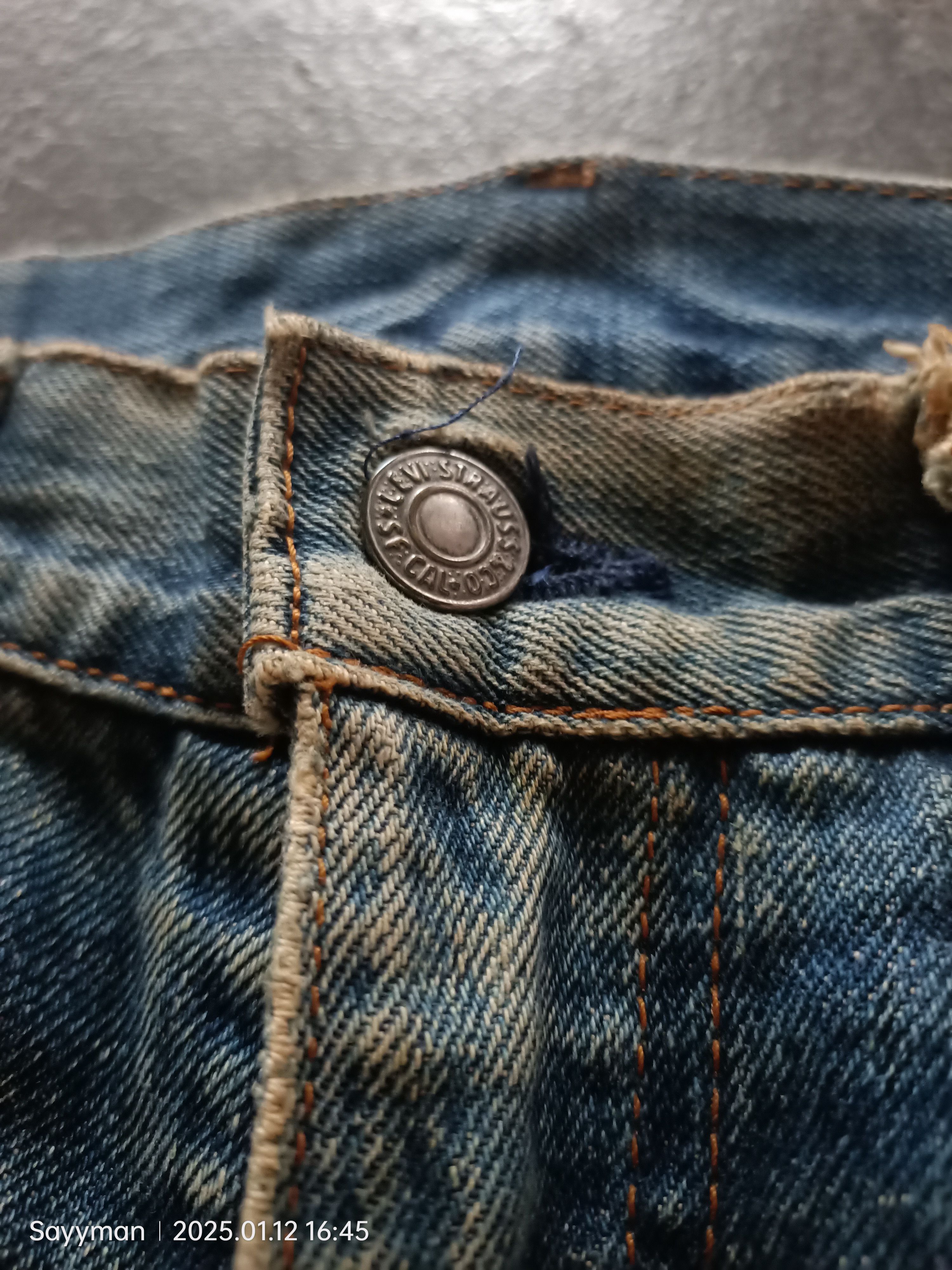 Levi's × Levi's Vintage Clothing Levis 502 Big E Selvedge Button J22 Denim Jeans Size US 32 / EU 48 - 6 Thumbnail