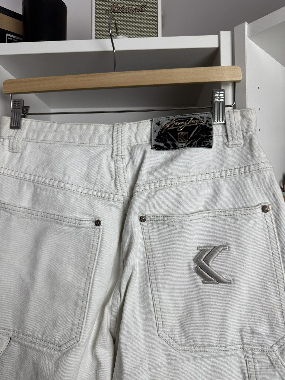 Karl Kani × Vintage Vintage 90s karl Kani baggy carpenter denim pants 32x32 skate Size US 32 / EU 48 - 5 Thumbnail