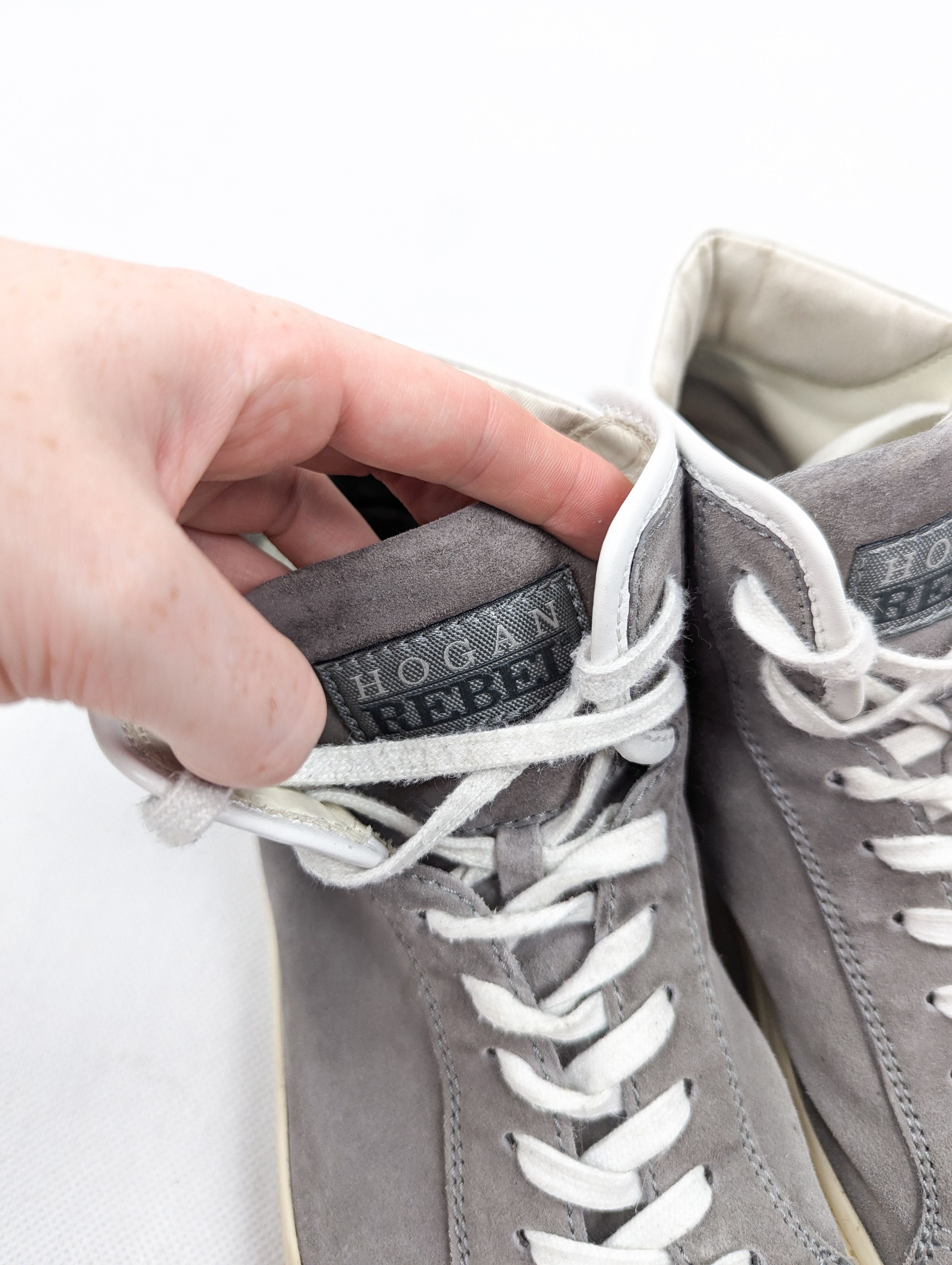 Hogan Hogan grey hi top sneakers Size US 6.5 / EU 39-40 - 3 Thumbnail