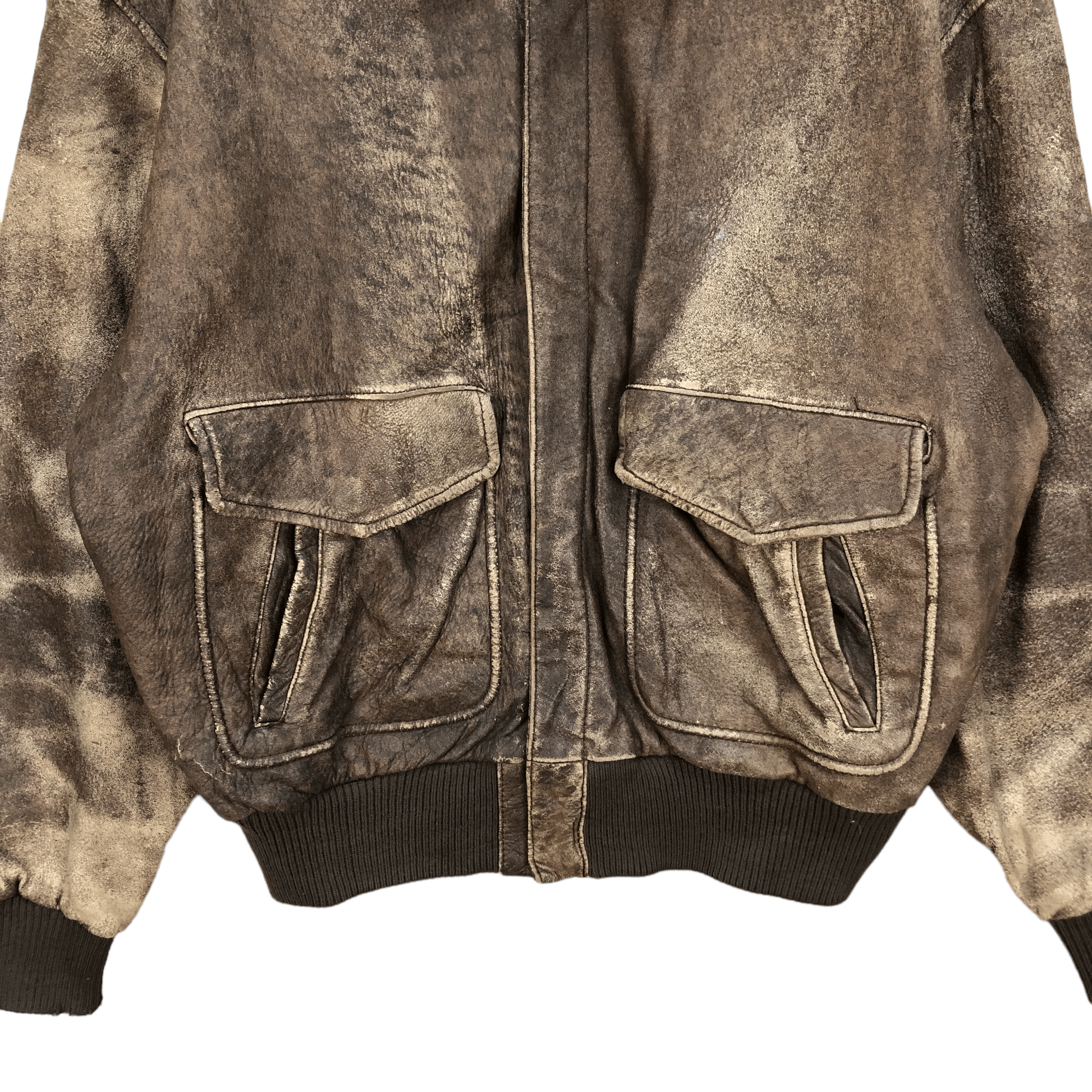 Avirex VINTAGE 80' DRAWING MAP AVIREX LEATHER A2 JACKET #5271-182 Size US M / EU 48-50 / 2 - 3 Thumbnail