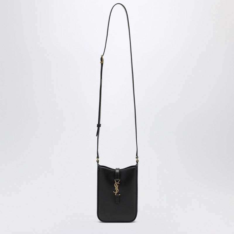 Saint Laurent Paris Saint Laurent Black Leather 5 To 7 Mini Bag Size ONE SIZE - 1 Thumbnail
