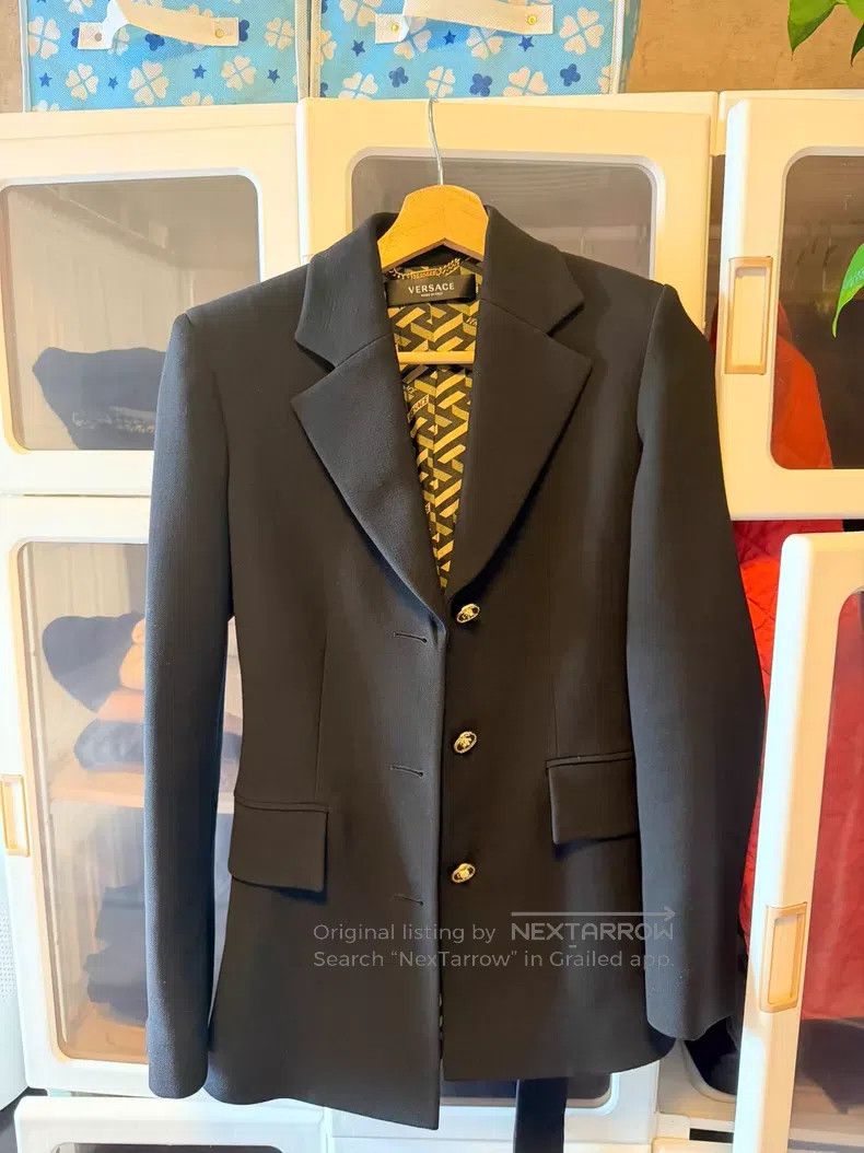 Versace Versace Medusa gold-buckled belt jacket Size S / US 4 / IT 40 - 2 Thumbnail