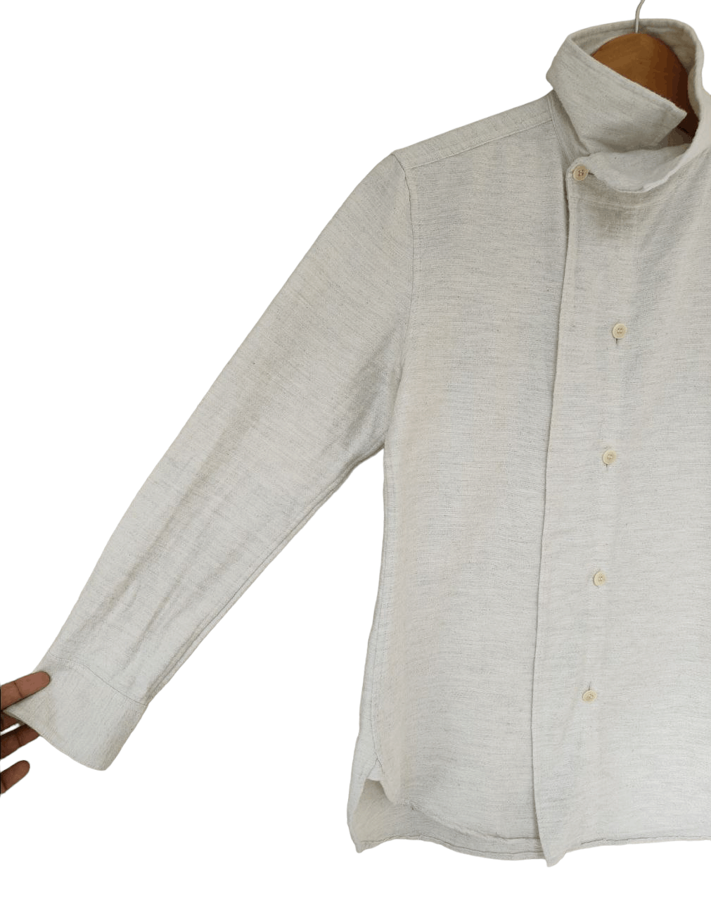 Yohji Yamamoto Ys Yohji Yamamoto High Collar Shirt Size M / US 6-8 / IT 42-44 - 4 Thumbnail