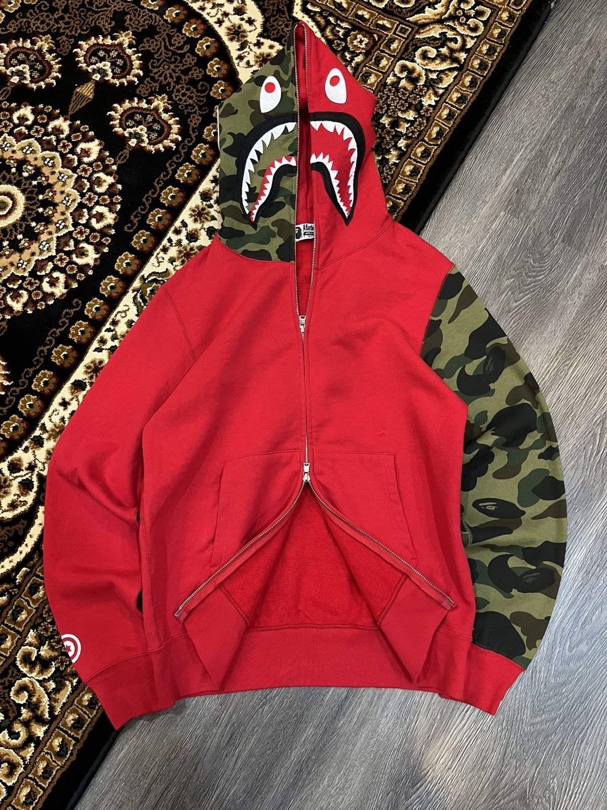 Bape BAPE Shark Full Zip Hoodie Size US L / EU 52-54 / 3 - 1 Thumbnail