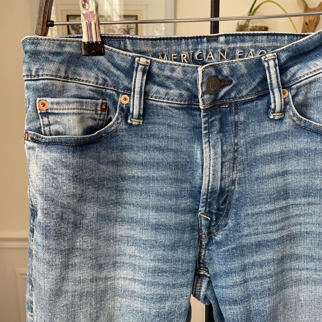 American Eagle Outfitters American Eagle Mens Slim Blue Jeans 30 x 33 Size US 30 / EU 46 - 2 Thumbnail