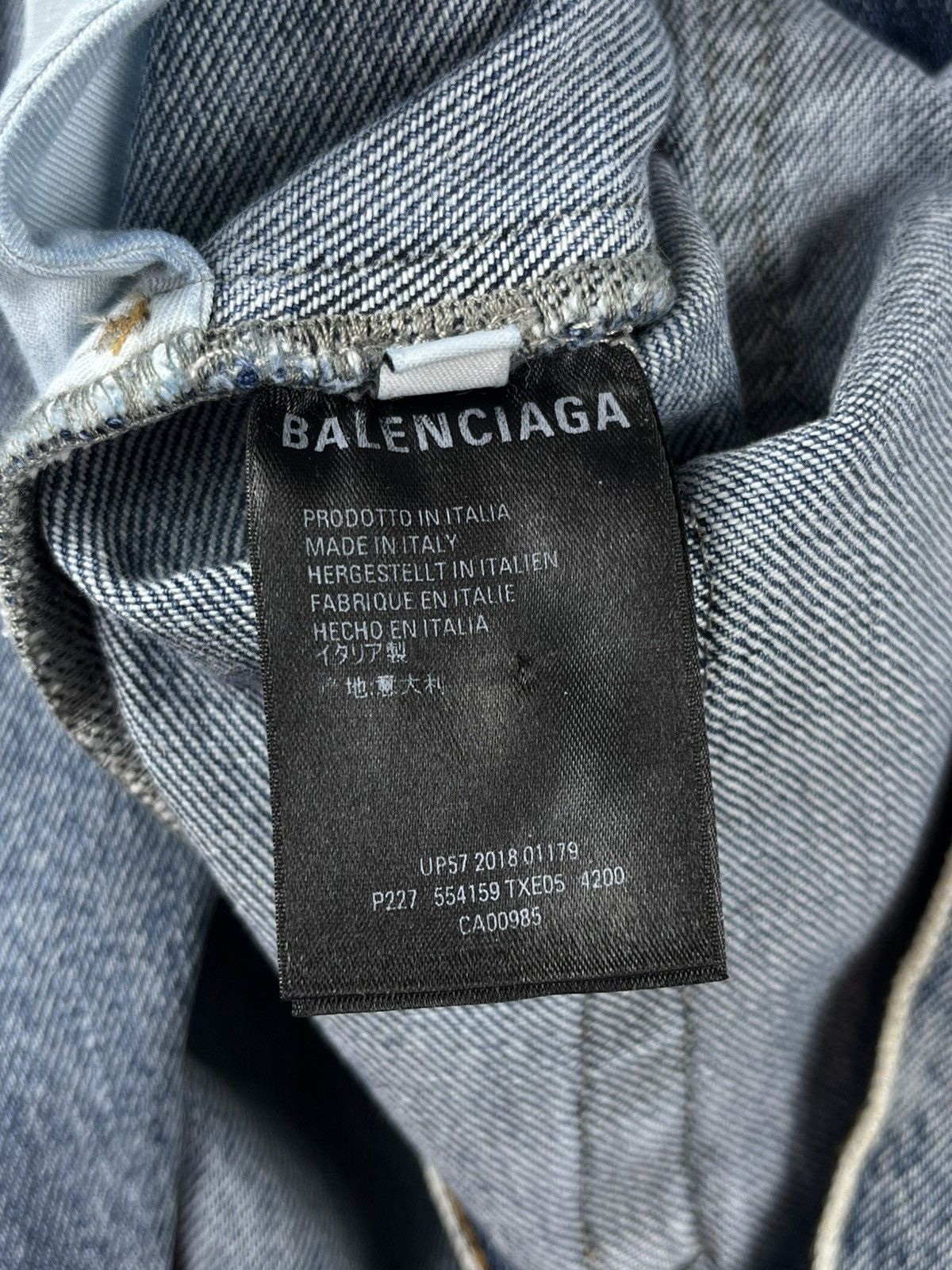 Balenciaga SS19 Balenciaga Vintage Blue Flared Bootcut Denim Jeans Size US 29 - 8 Thumbnail