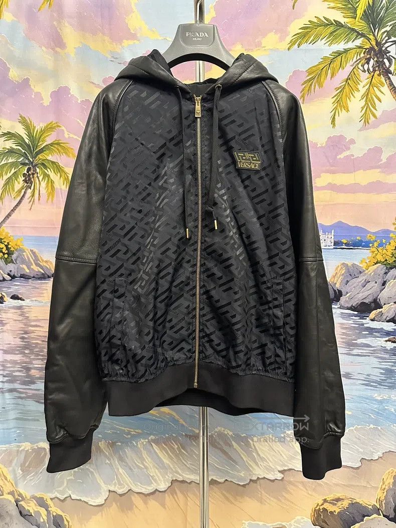 Versace Versace Main line maze series patchwork hooded leather jac Size US M / EU 48-50 / 2 - 1 Thumbnail