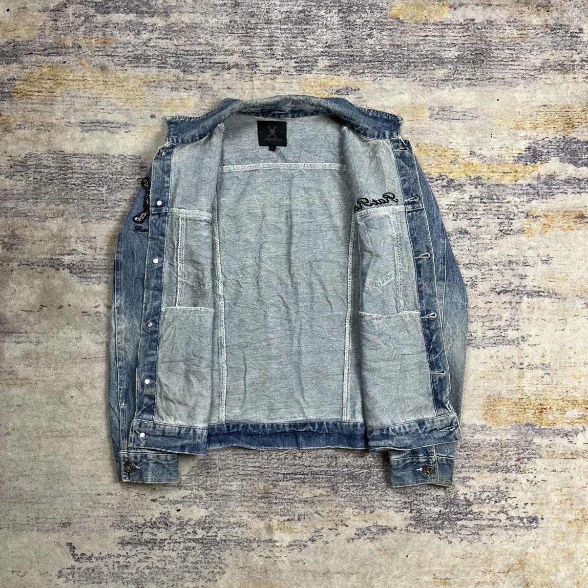 If Six Was Nine × Le Grande Bleu (L.G.B.) × Roen Rat Roen mud wash denim jacket vkei style Size US L / EU 52-54 / 3 - 7 Thumbnail