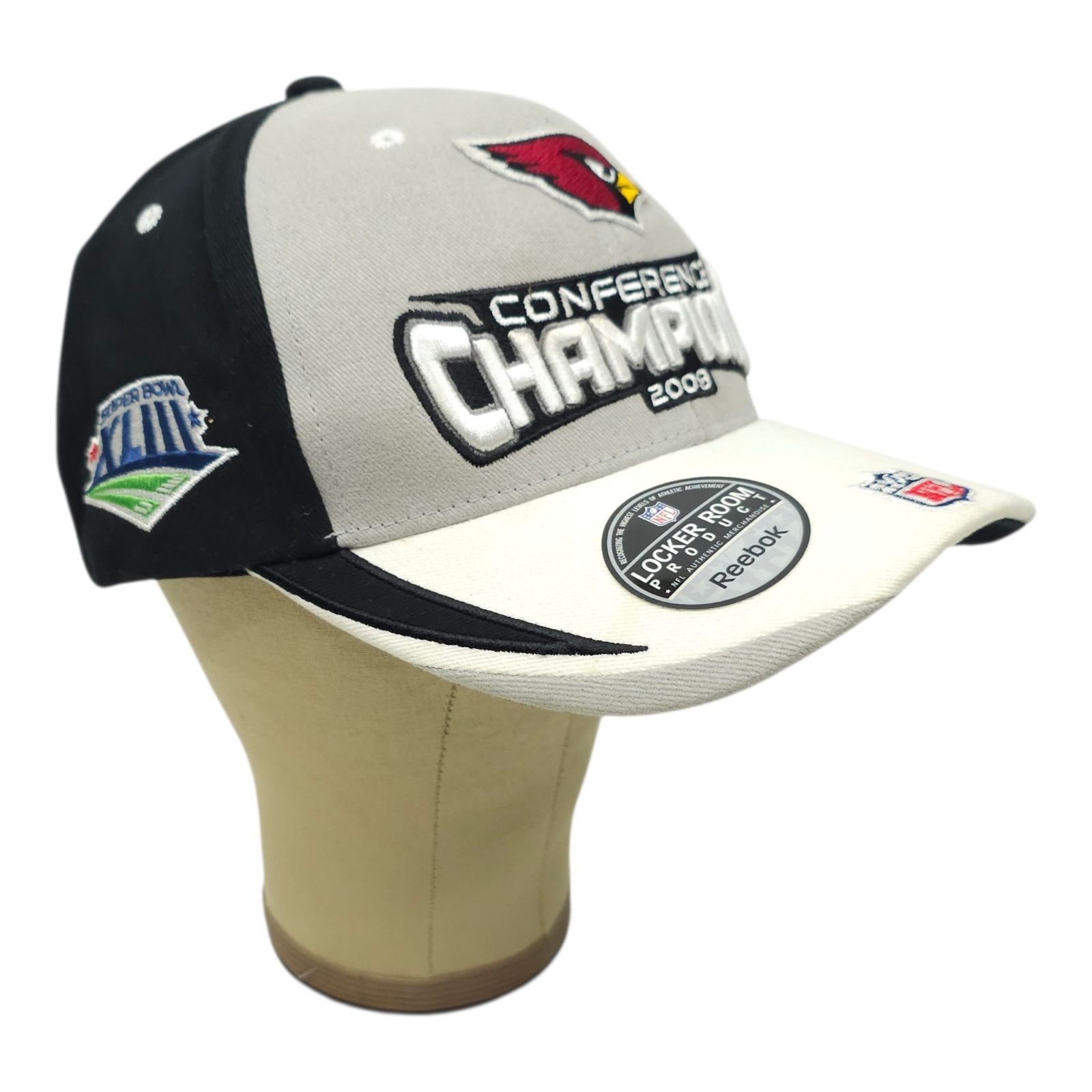 Reebok Arizona Cardinals 2008 NFC Champions Hat 3D Cap NFL Football Size ONE SIZE - 3 Thumbnail
