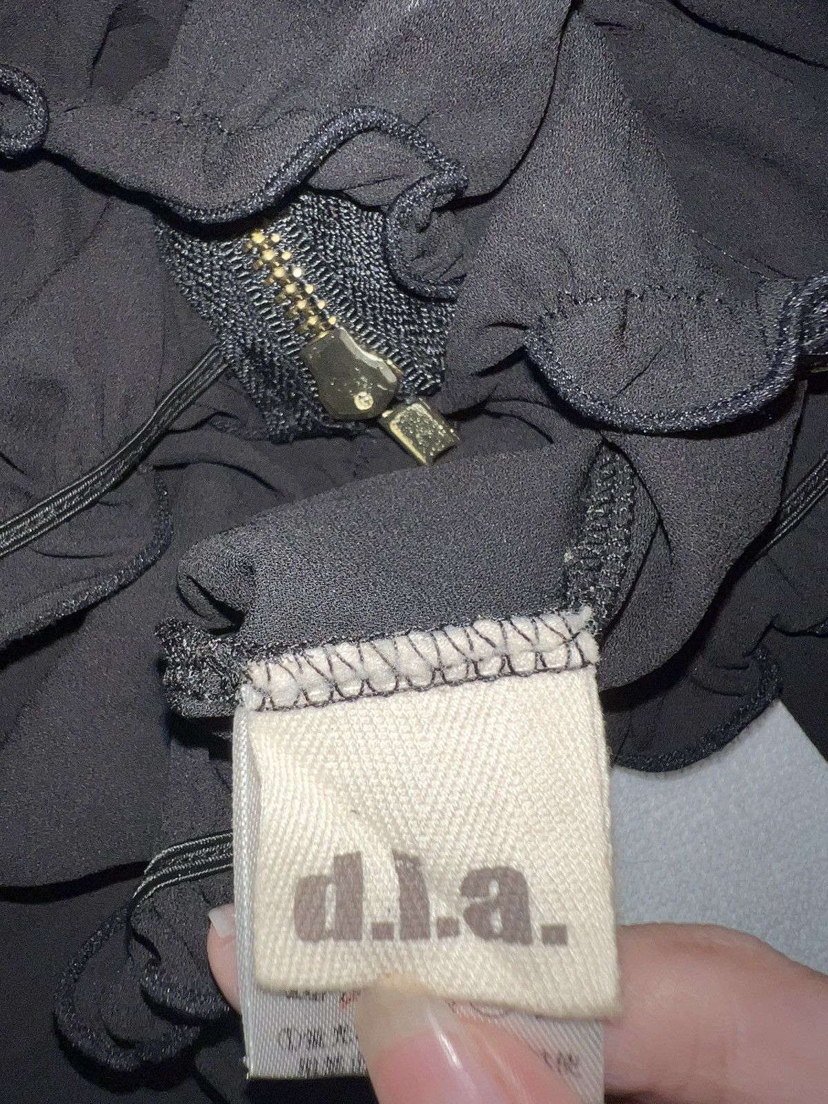 Japanese Brand D.i.a gyaru ruffle cropped blouse 🖤 Size ONE SIZE - 7 Thumbnail