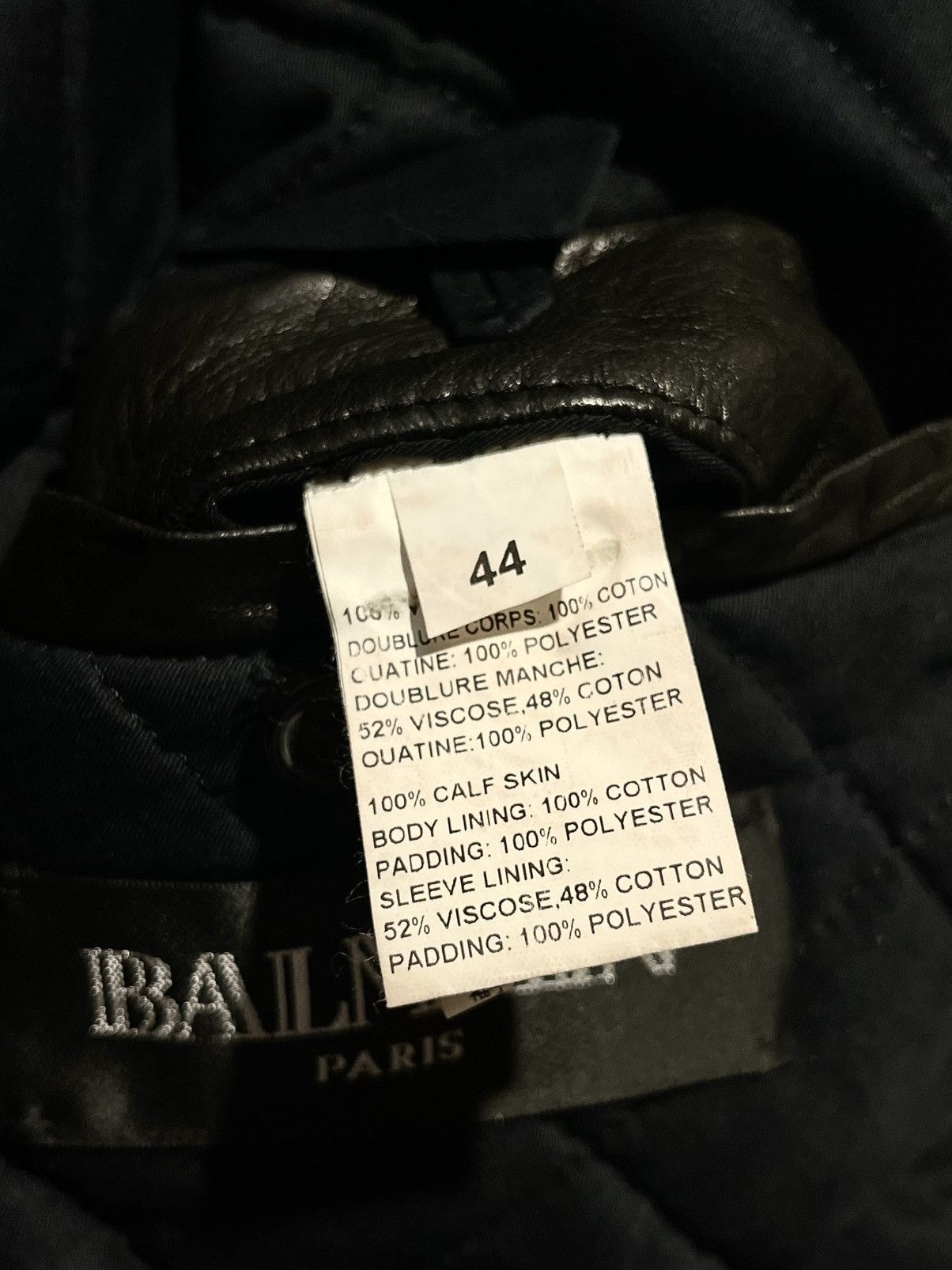 Balmain BALMAIN AW 2012 "MIDNIGHT BLUE" CALF SKIN/HAIR JACKET Size US S / EU 44-46 / 1 - 10 Thumbnail
