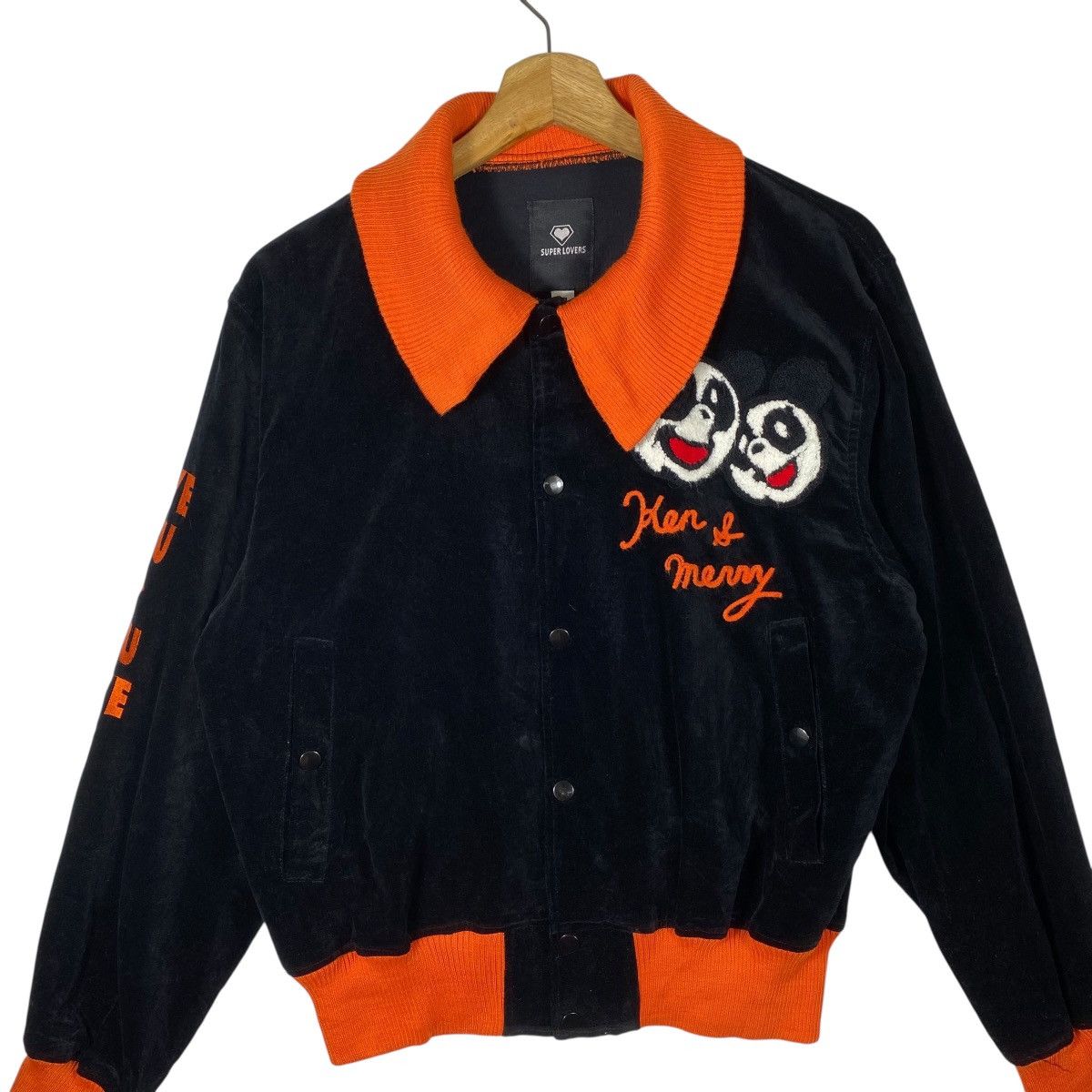 Japanese Brand Vintage Super Lovers Velvet Button Jacket Free Size Size US M / EU 48-50 / 2 - 4 Thumbnail