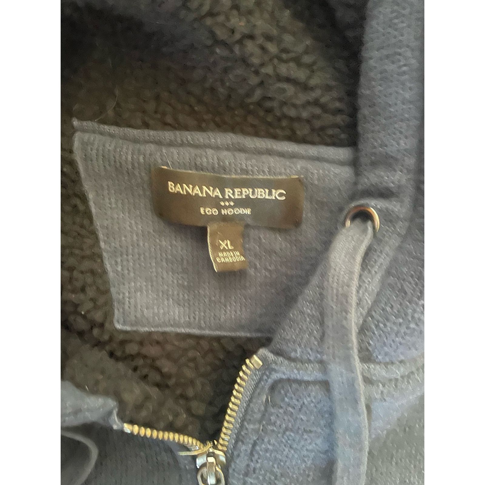 Banana Republic Banana Republic Men's Eco Hoodie Long Sleeve Navy Size XL Size US XL / EU 56 / 4 - 3 Thumbnail