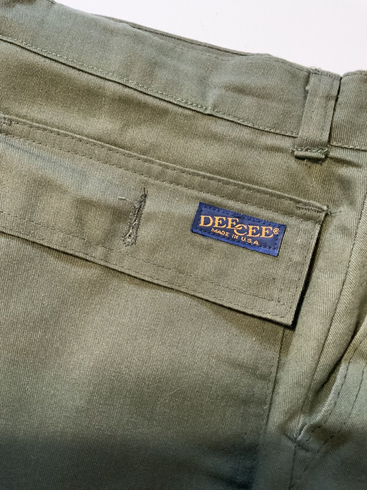 Vintage Vintage 70s Dee Cee Army Olive Green Cargo Wide Leg Pants Size US 32 / EU 48 - 9 Thumbnail