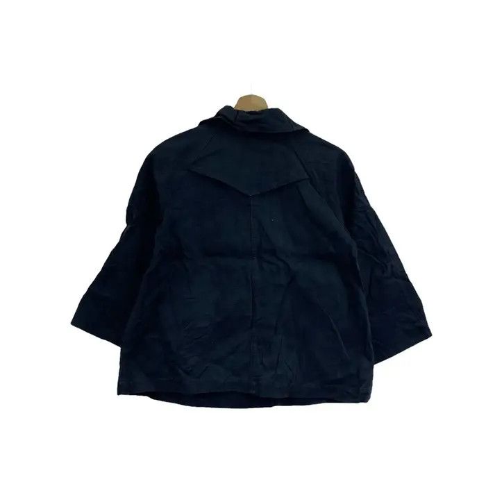 Vintage Vtg 90’ ELLE PARIS MAGAZINE Planete Peacoat Cotton Jacket Size M / US 6-8 / IT 42-44 - 3 Thumbnail