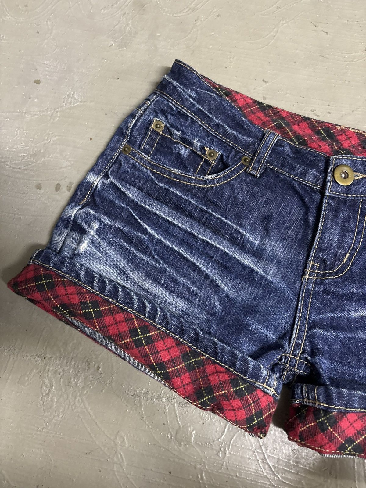 If Six Was Nine RNA H Naoto Acid Wash Japanese brand Denim shorts Size 31" - 4 Thumbnail