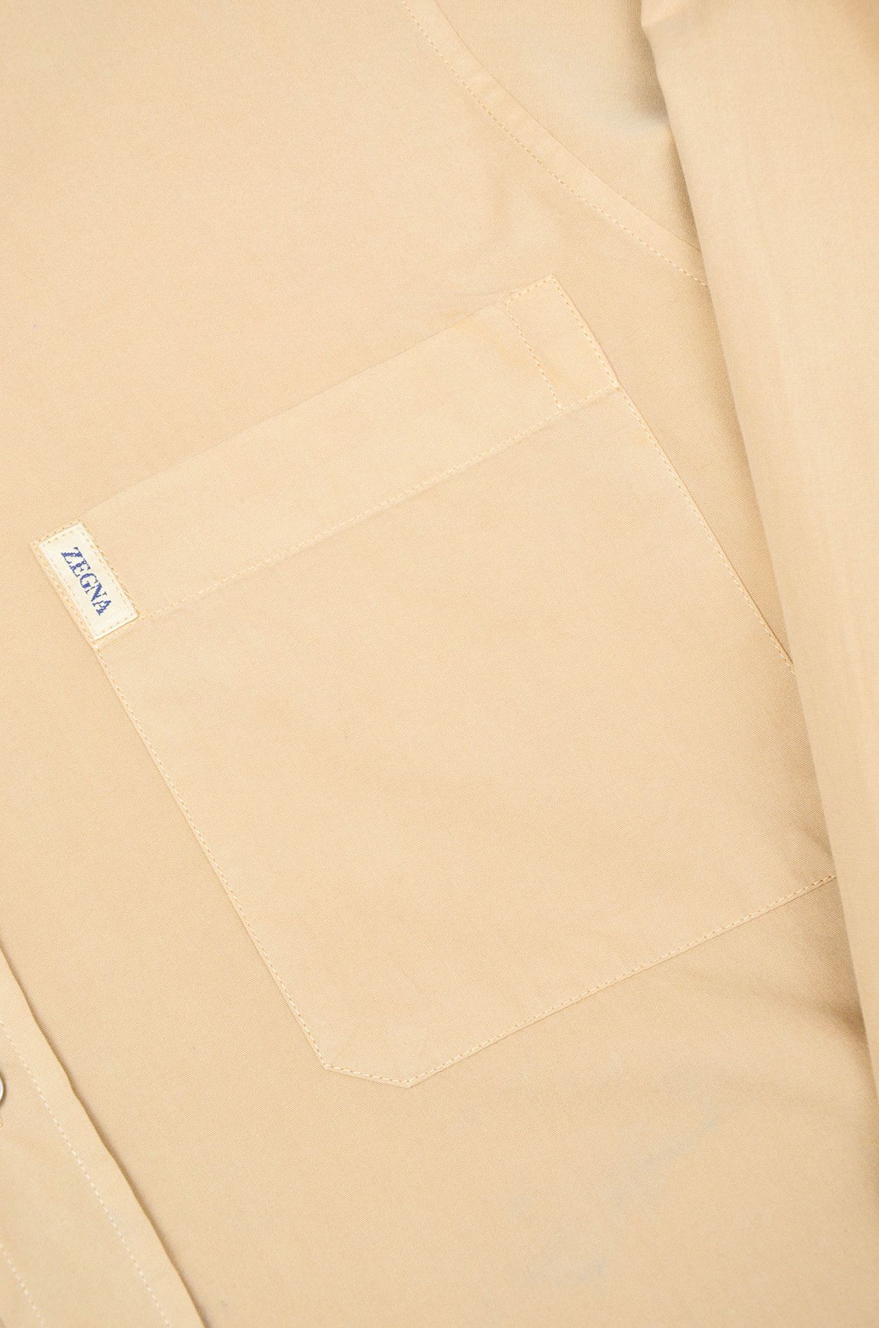 Ermenegildo Zegna Ermenegildo Zegna Sand Cotton Italian Minimal Overshirt S Size US S / EU 44-46 / 1 - 5 Thumbnail