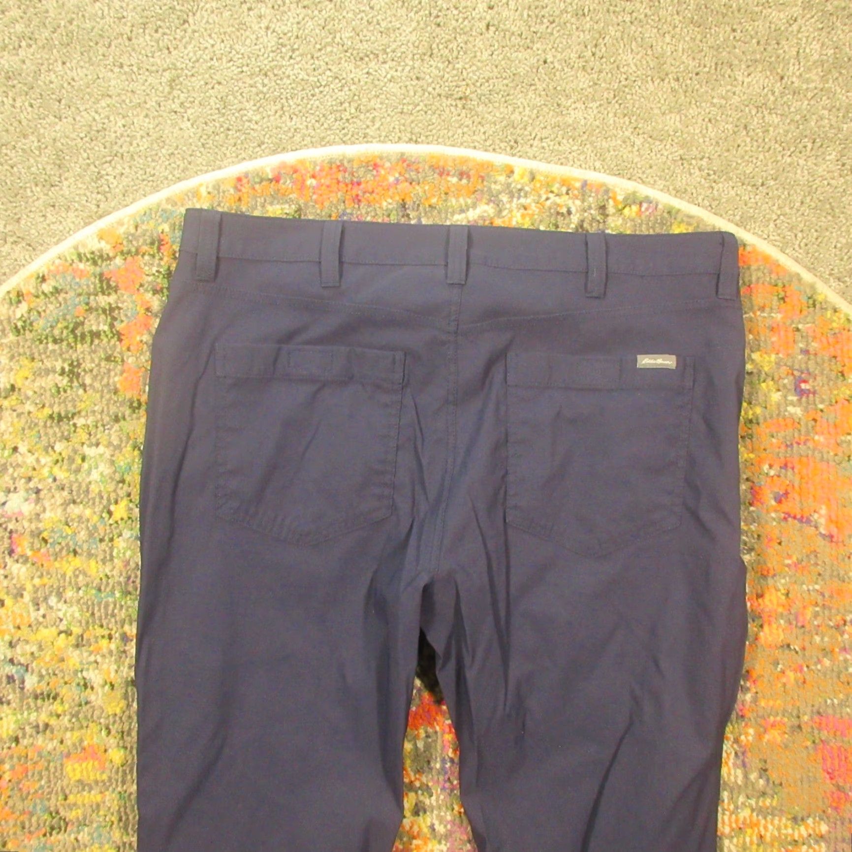 Eddie Bauer Eddie Bauer Pants Mens 36x32 Navy Lightweight Microfiber Outdoor Hiking Stretch Chino Casual Zip Pockets Slashed Straight Front Regular Mens Size US 36 / EU 52 - 5 Thumbnail