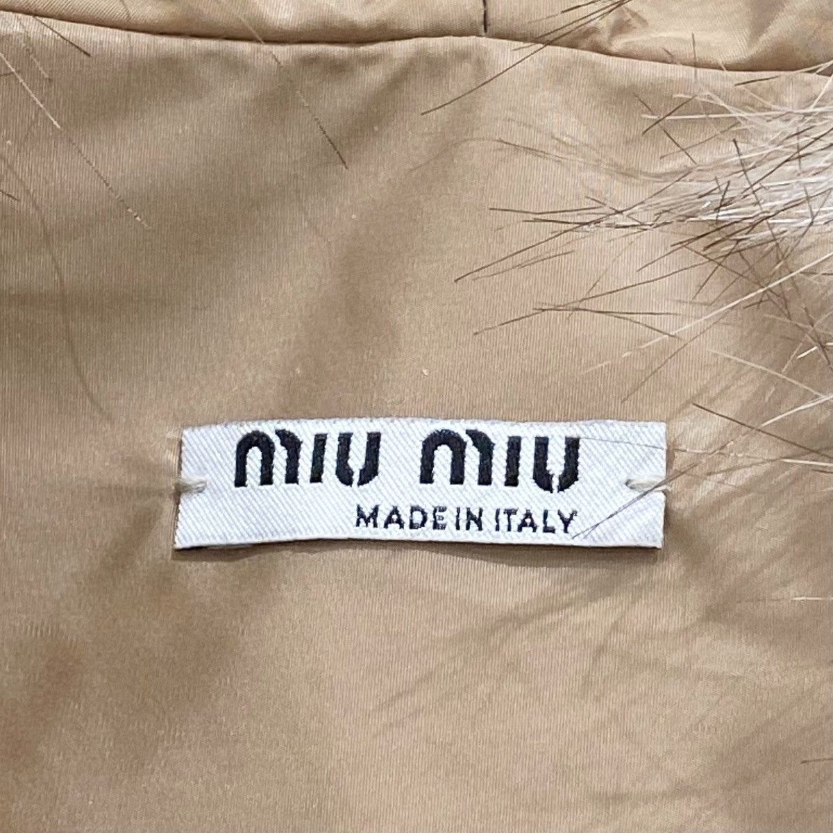 Miu Miu Miu Miu Beige Fur Oversized Aspen Jacket Size XS / US 0-2 / IT 36-38 - 4 Thumbnail