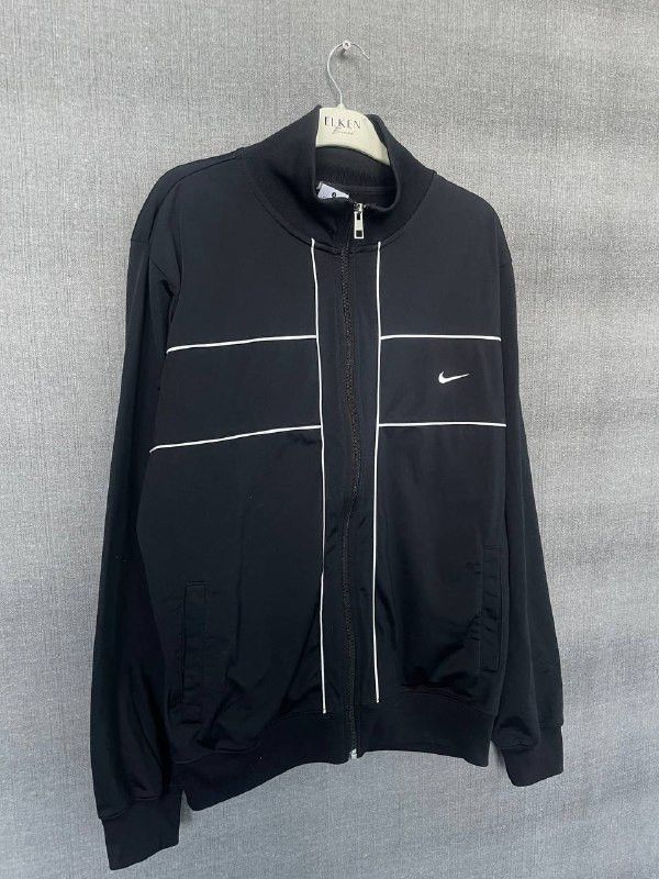 Other Vintage Nike Y2K Black Drill Track Jacket Size US L / EU 52-54 / 3 - 2 Thumbnail