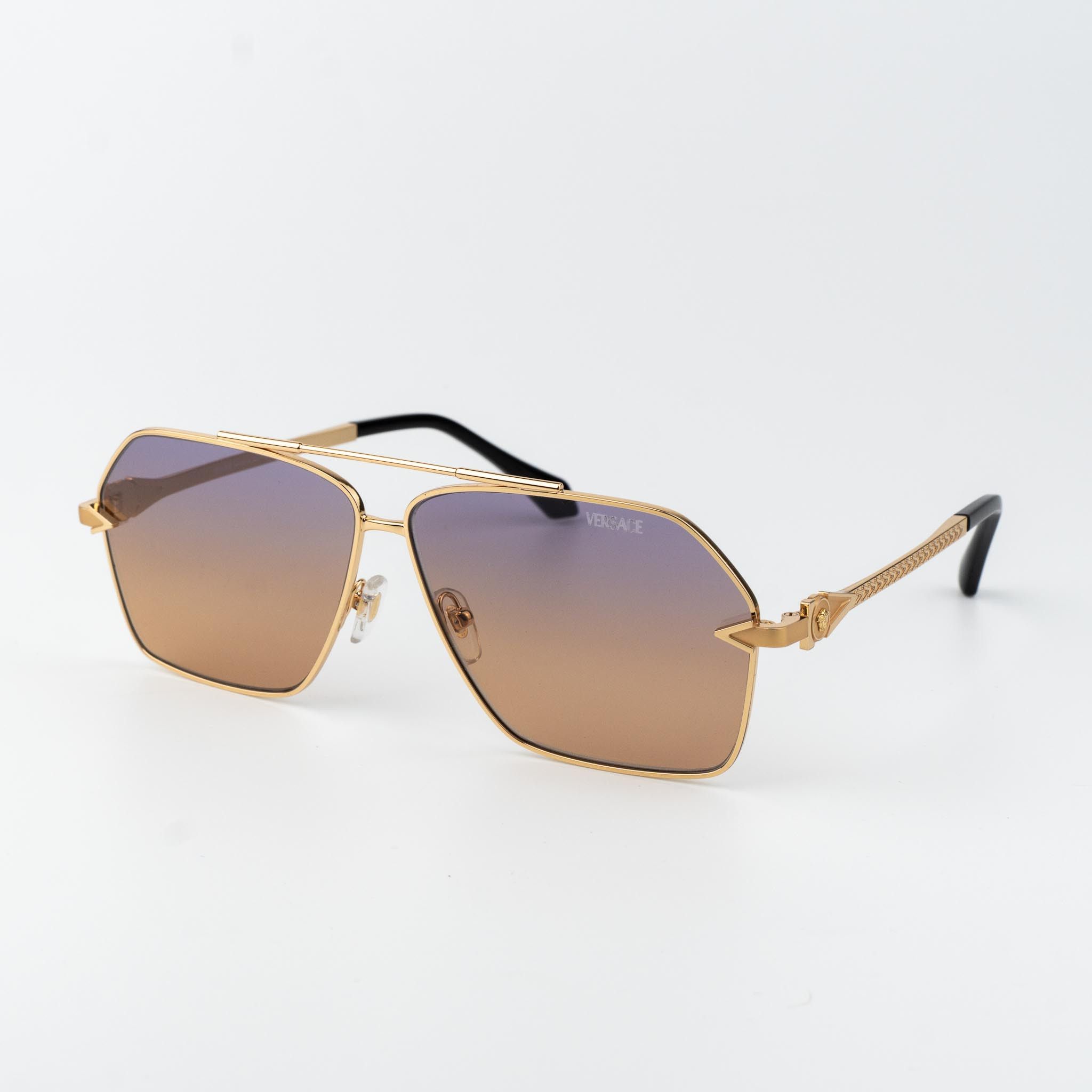 Versace Versace Men Sunglasses Aviator VE2284 1002EL NEW AUTHENTIC Size ONE SIZE - 3 Thumbnail