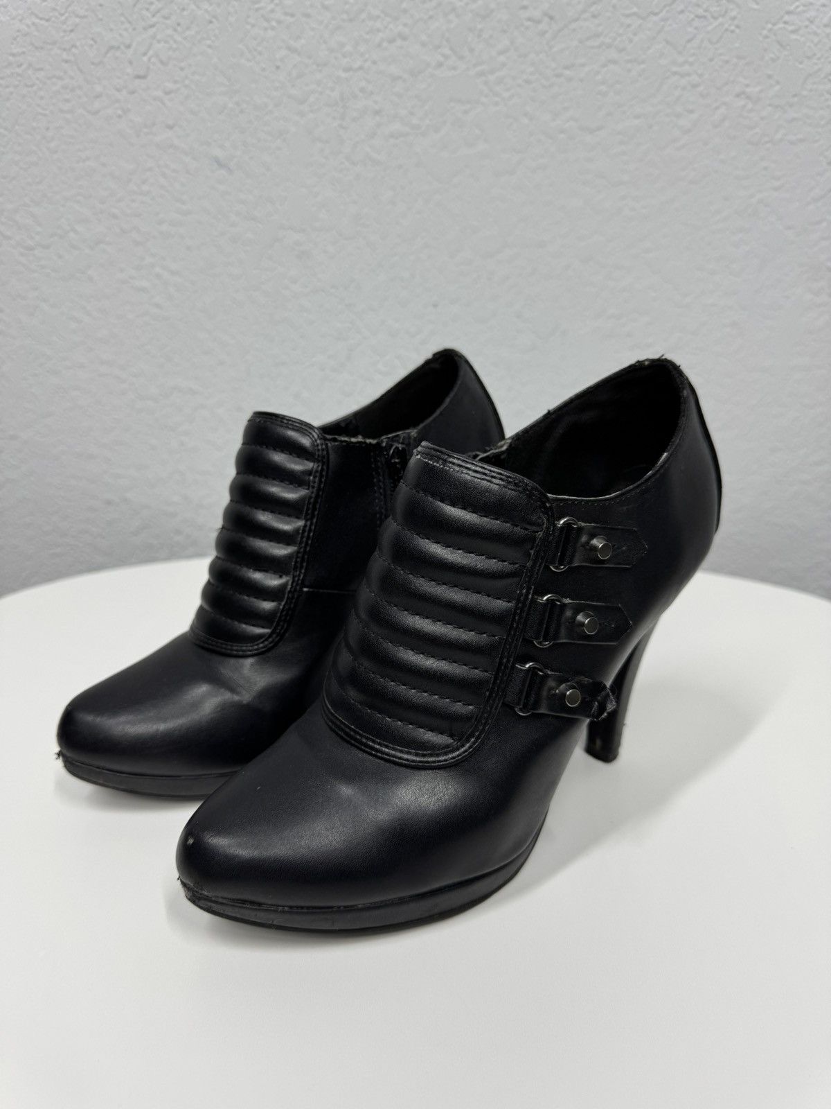 A.S.98 Vintage Leather Boots High Heel Y2k Avantgarde IfSixWasNine Size US 8 / IT 38 - 4 Thumbnail