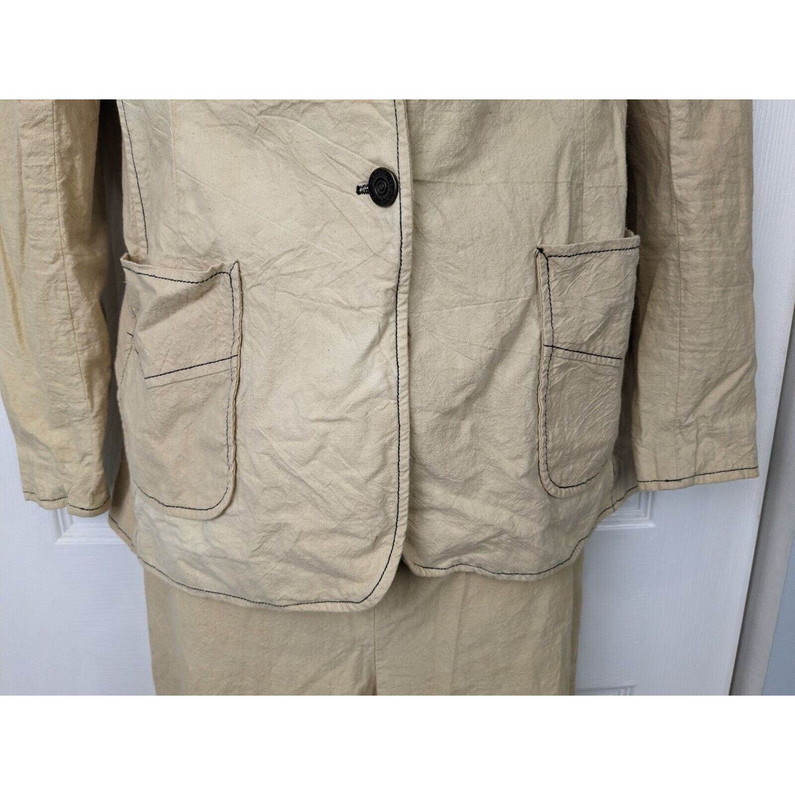 Other Vtg Denim Works Bell Bottom Outfit Set (Top: 10) (Pants: 14) Size ONE SIZE - 5 Thumbnail