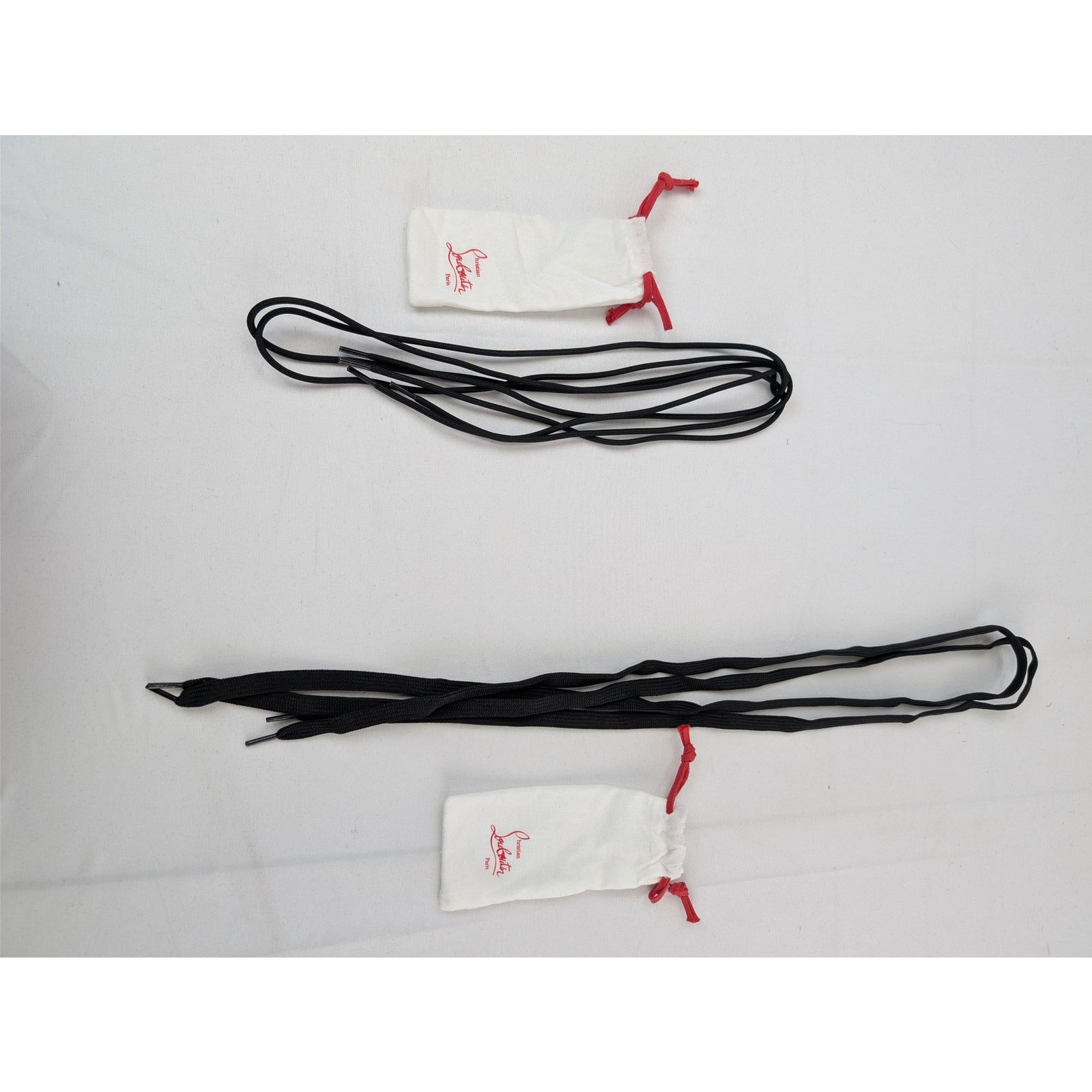Christian Louboutin o1rshd1 Size: OS / Thick Waxy Cotton Laces in Black Size ONE SIZE - 6 Thumbnail