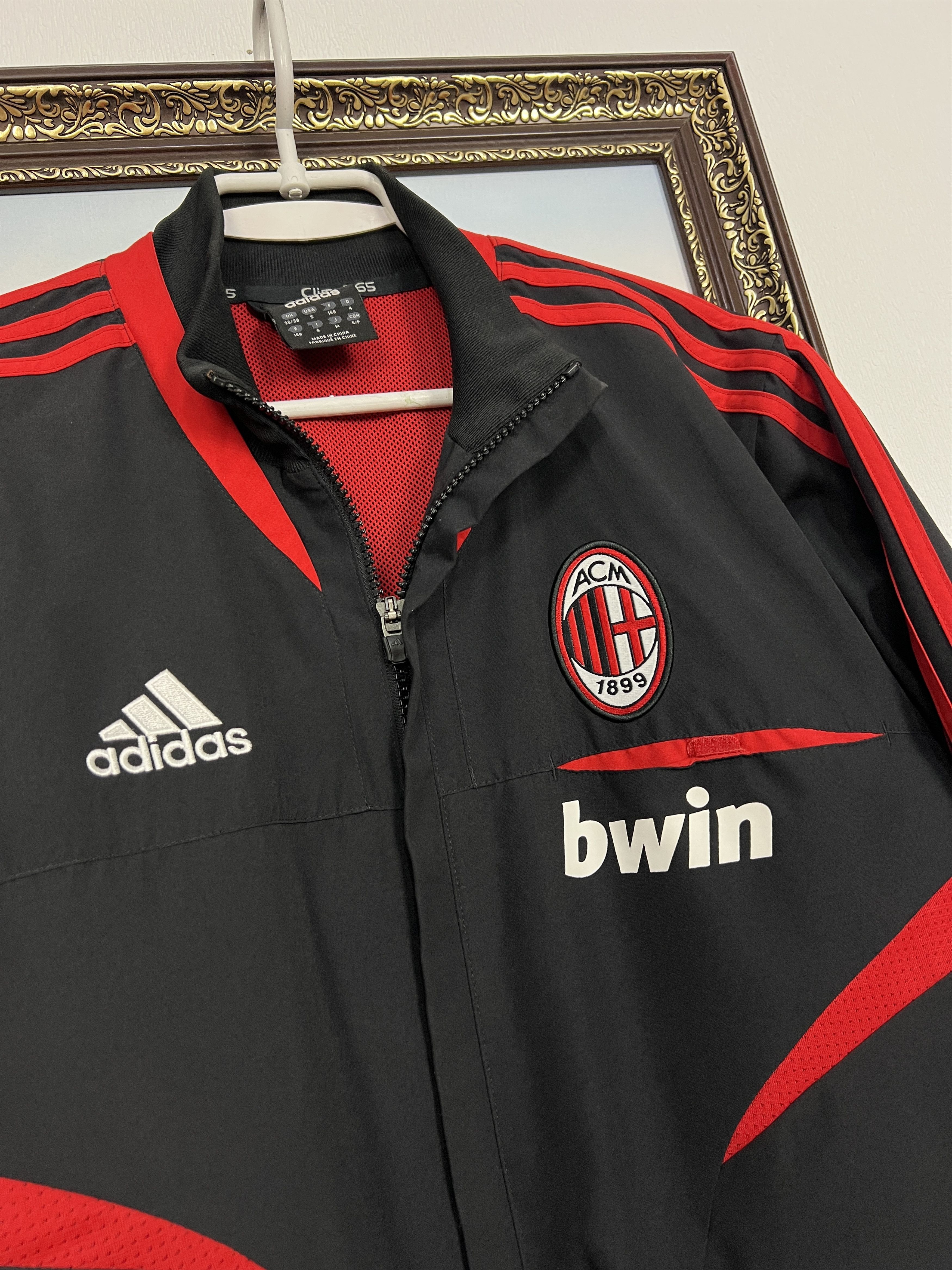 Adidas Vintage AC Milan Football Track Suit Soccer Set Jacket Pants Size US S / EU 44-46 / 1 - 4 Thumbnail