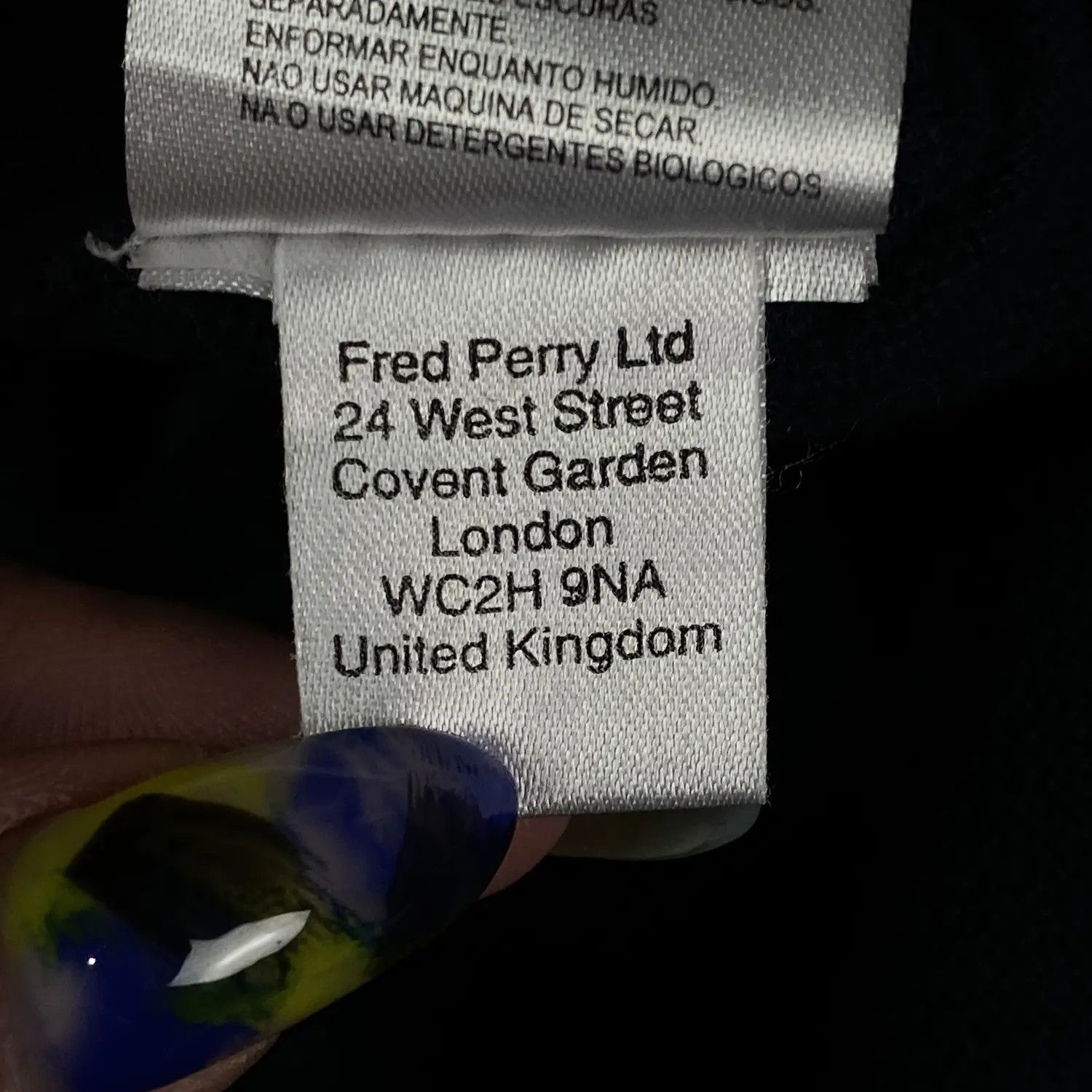 Fred Perry Men’s Sweater Long Sleeve Fred Perry Size S Blue Size US S / EU 44-46 / 1 - 6 Thumbnail