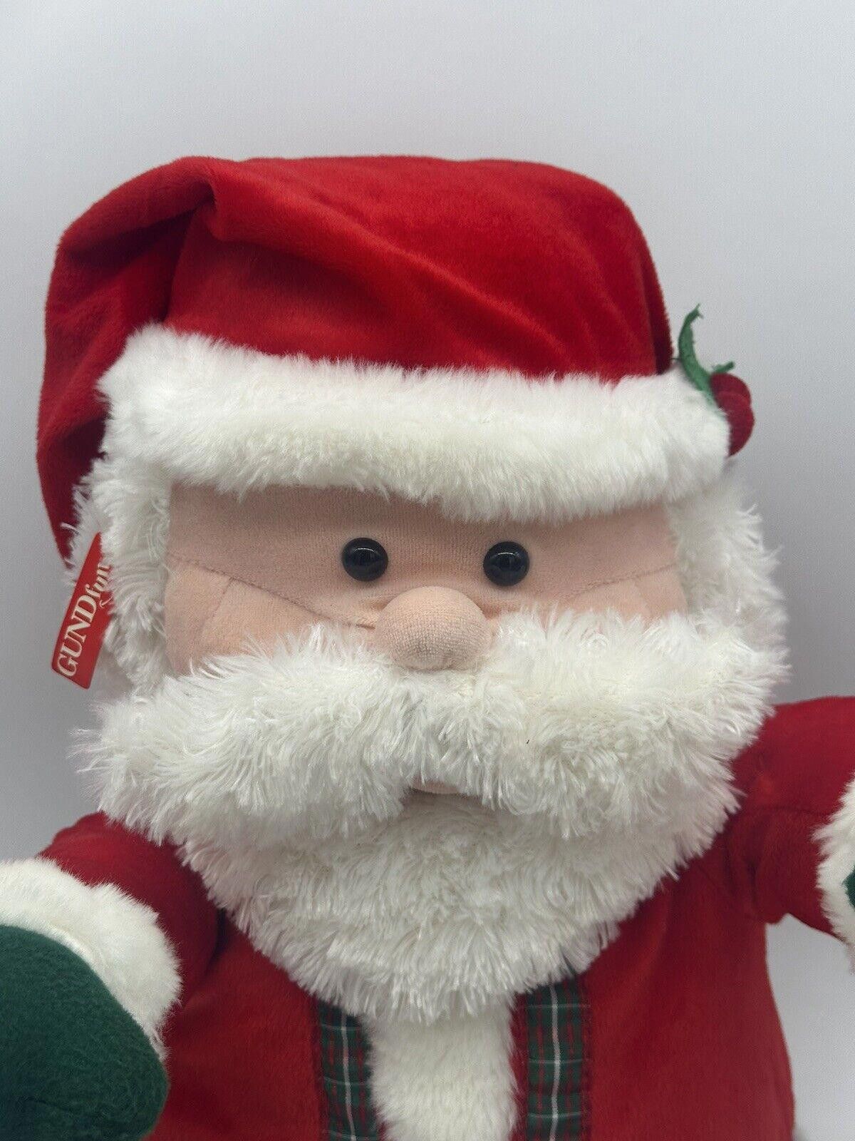 Designer Super RARE 2003 Large Gund Sounded Laughing Santa TESTED Size ONE SIZE - 2 Thumbnail