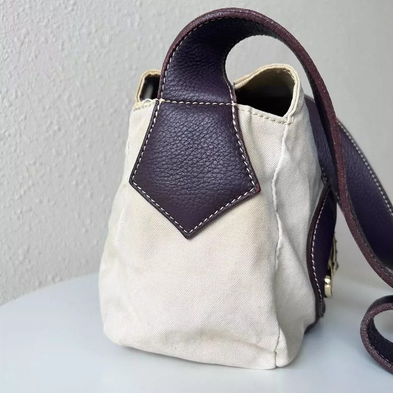 Vivienne Westwood Vivienne Westwood Saturn logo canvas shoulder bag Size ONE SIZE - 6 Thumbnail