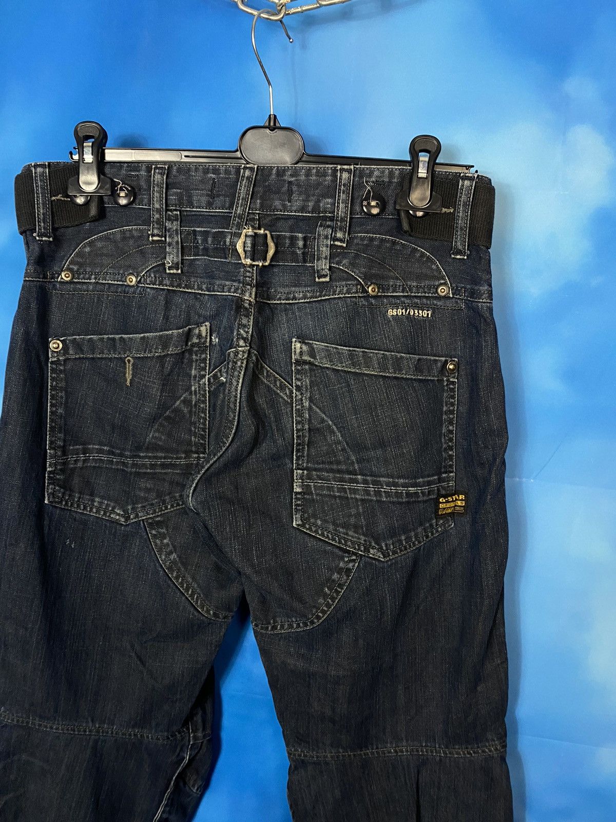 G-Star Rare❗️G-star 3301 vintage embroidered logo jeans S size Size US 31 - 6 Thumbnail